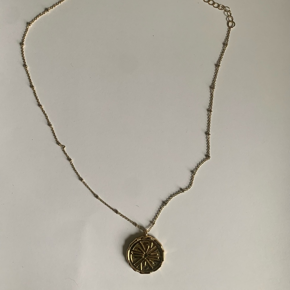 Lily Pulitzer gold charm necklace
